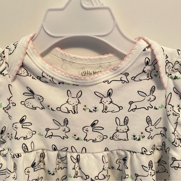 Little Me Baby Girls Bunny Dress Set With Bloomers & Cardigan Size 9 Months - Picture 4 of 9